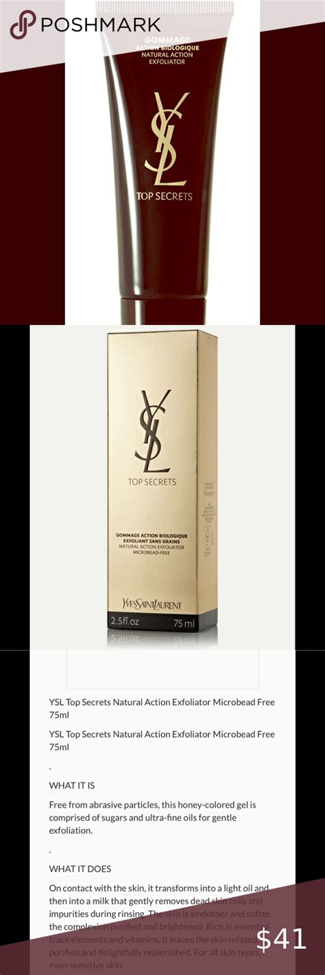 ysl natural action exfoliator ingredients|Yves Saint Laurent Natural Action Exfoliator .